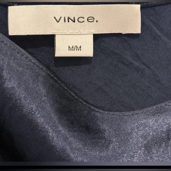 Vince Satin Cami – Coastal Midnight Blue – Size M – NWOT Minimalist Luxe Top - Picture 8 of 10